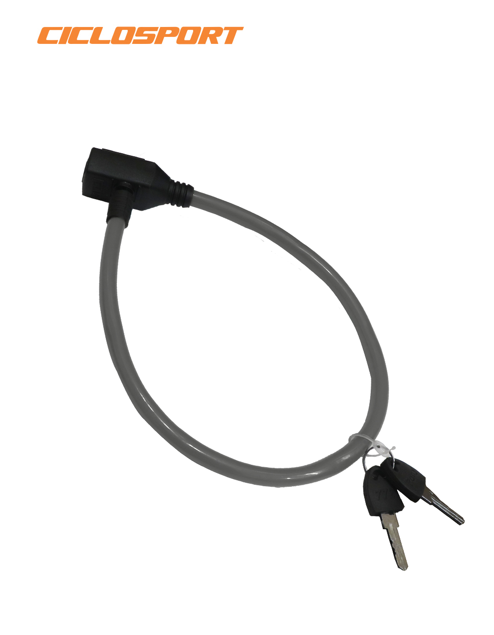 bicycle safety key lock grey