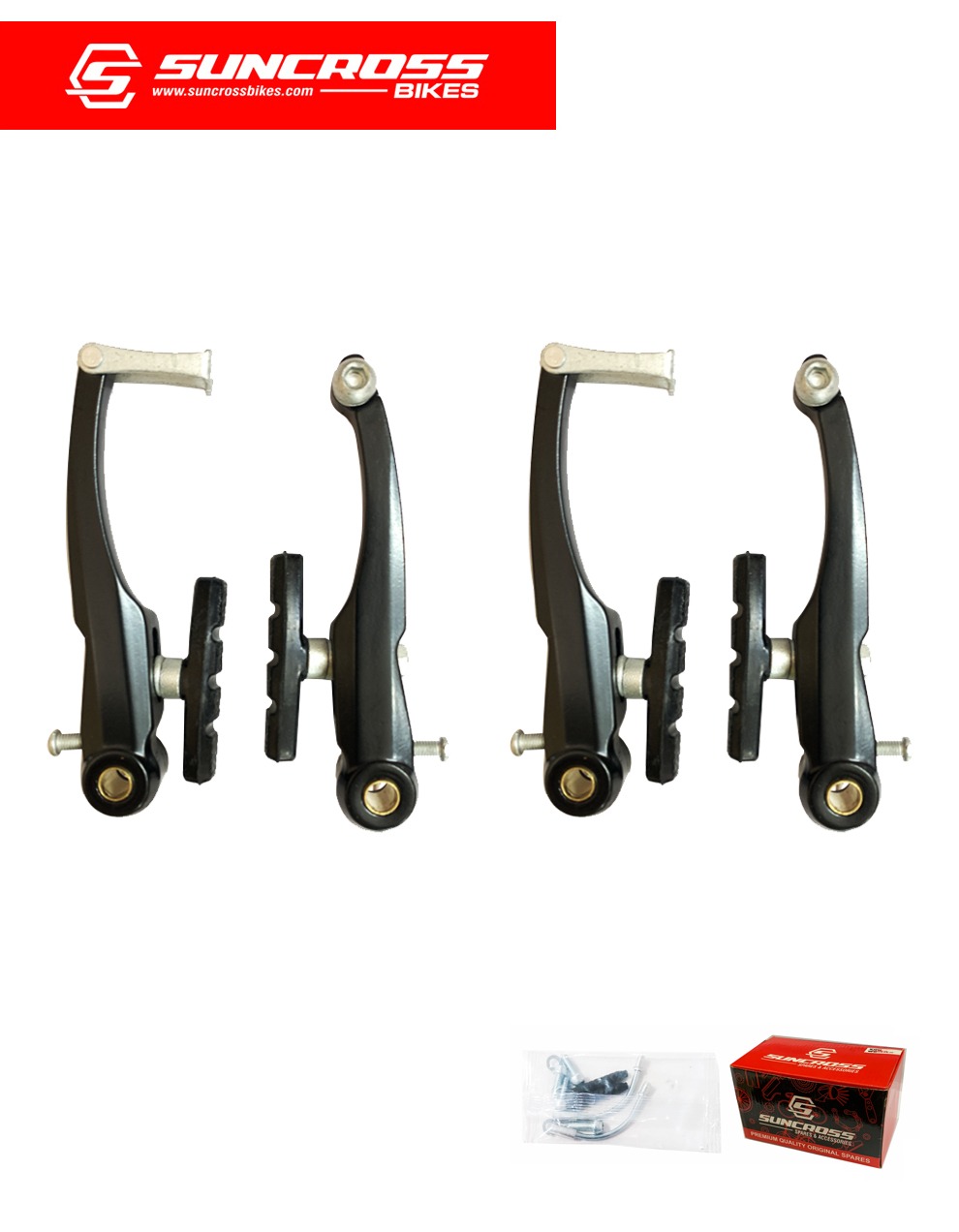 bicycle vbrake set 112mm alloy