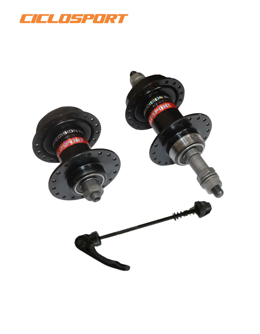 front and rear steel hubs bicycle