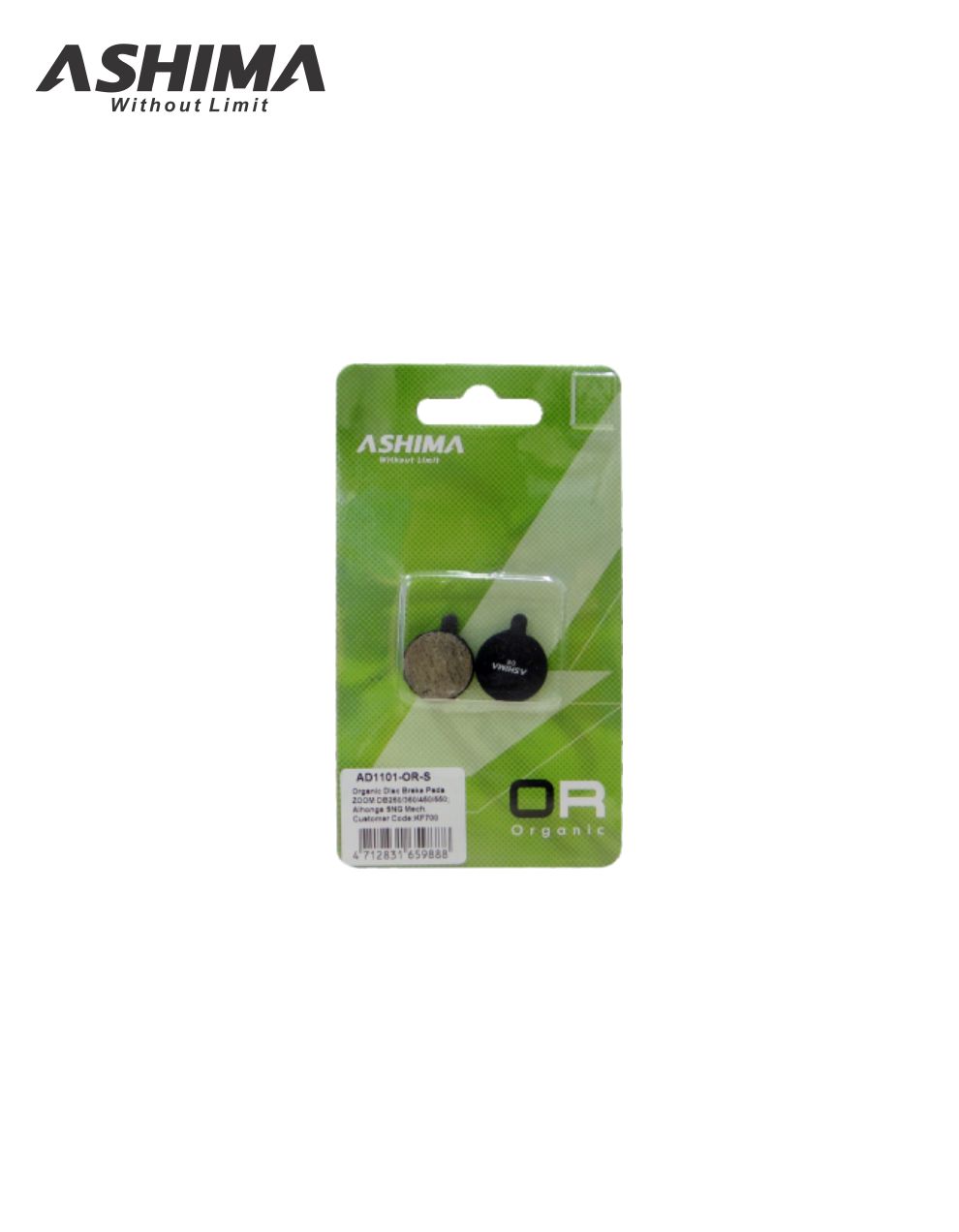 ashima zoom disc brake pads
