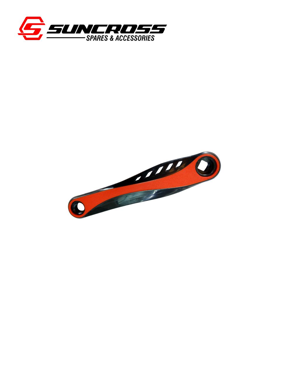 bicycle red left crank steel