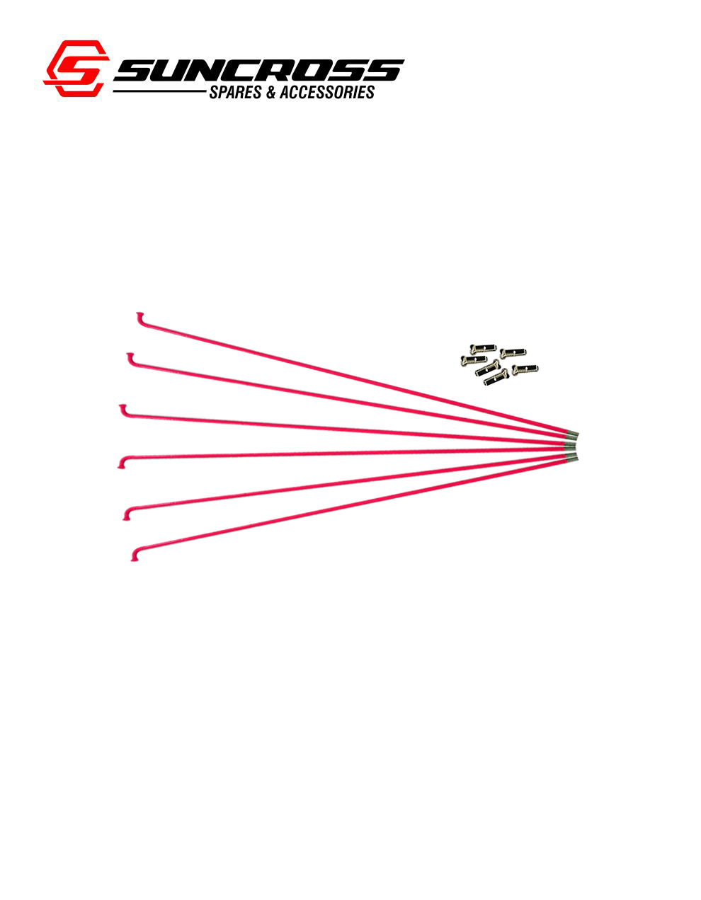 cycle spoke spares red 275mm