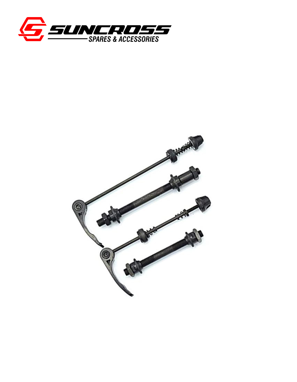 front rear hollow axle with quick release