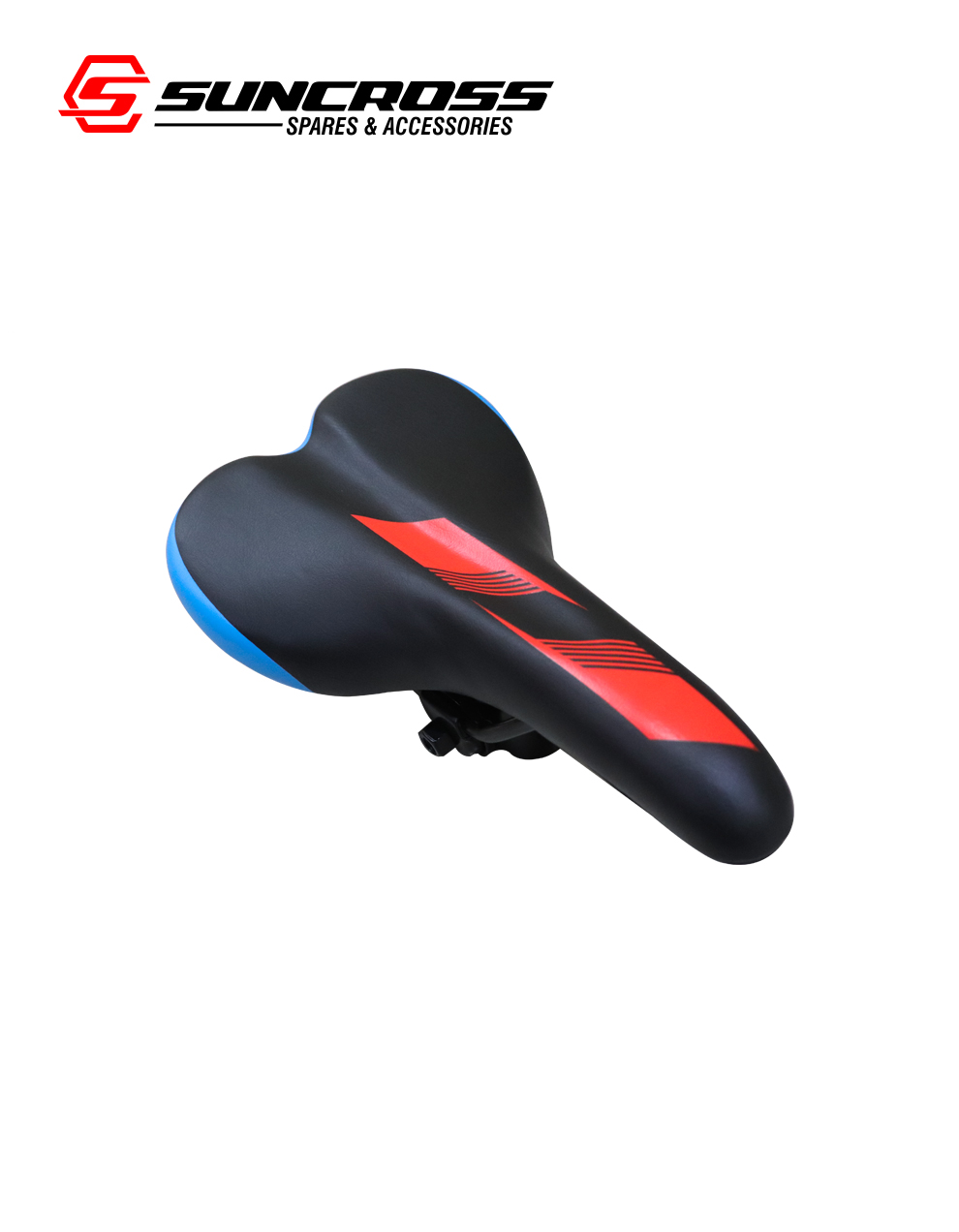 cycle saddle red mtb hyrbid