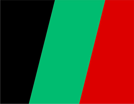 BLACK/GREEN/RED